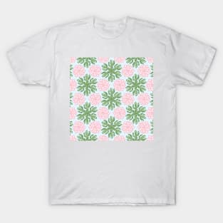 Cactus Succulent Flower Pattern T-Shirt